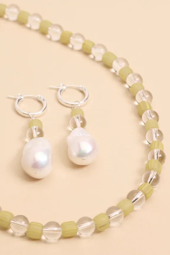 Baroque Java Hoops - Crystal Quartz