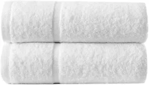 Bartons Hotel Quality White Stripe Face Washcloths 550GSM