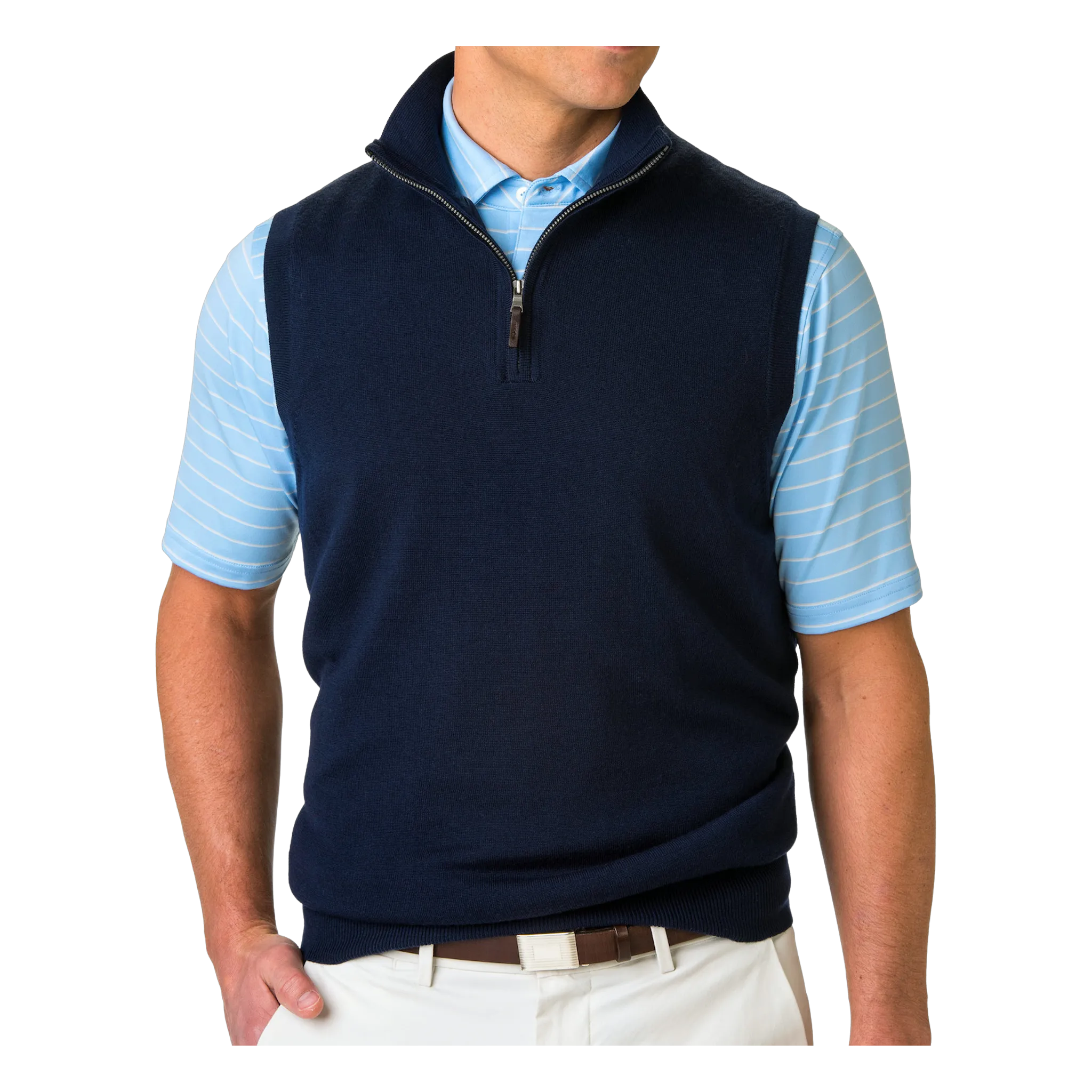 Baruffa Merino 1/4 Zip Windvest