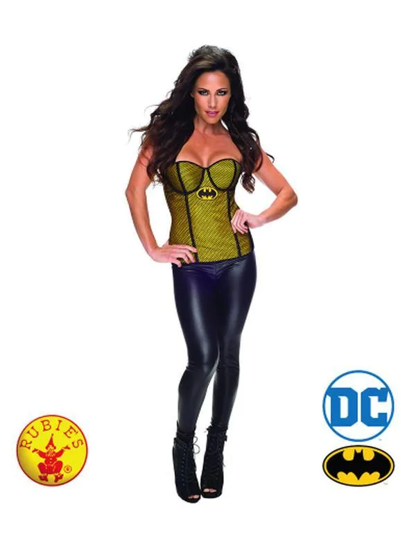 Batgirl Fishnet Overlay Corset Size M