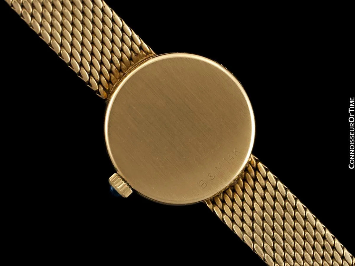 Baume & Mercier Vintage Ladies Bracelet Watch with Box & Papers - 14K Gold