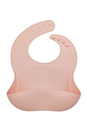 Bavoir en silicone Rose Quartz