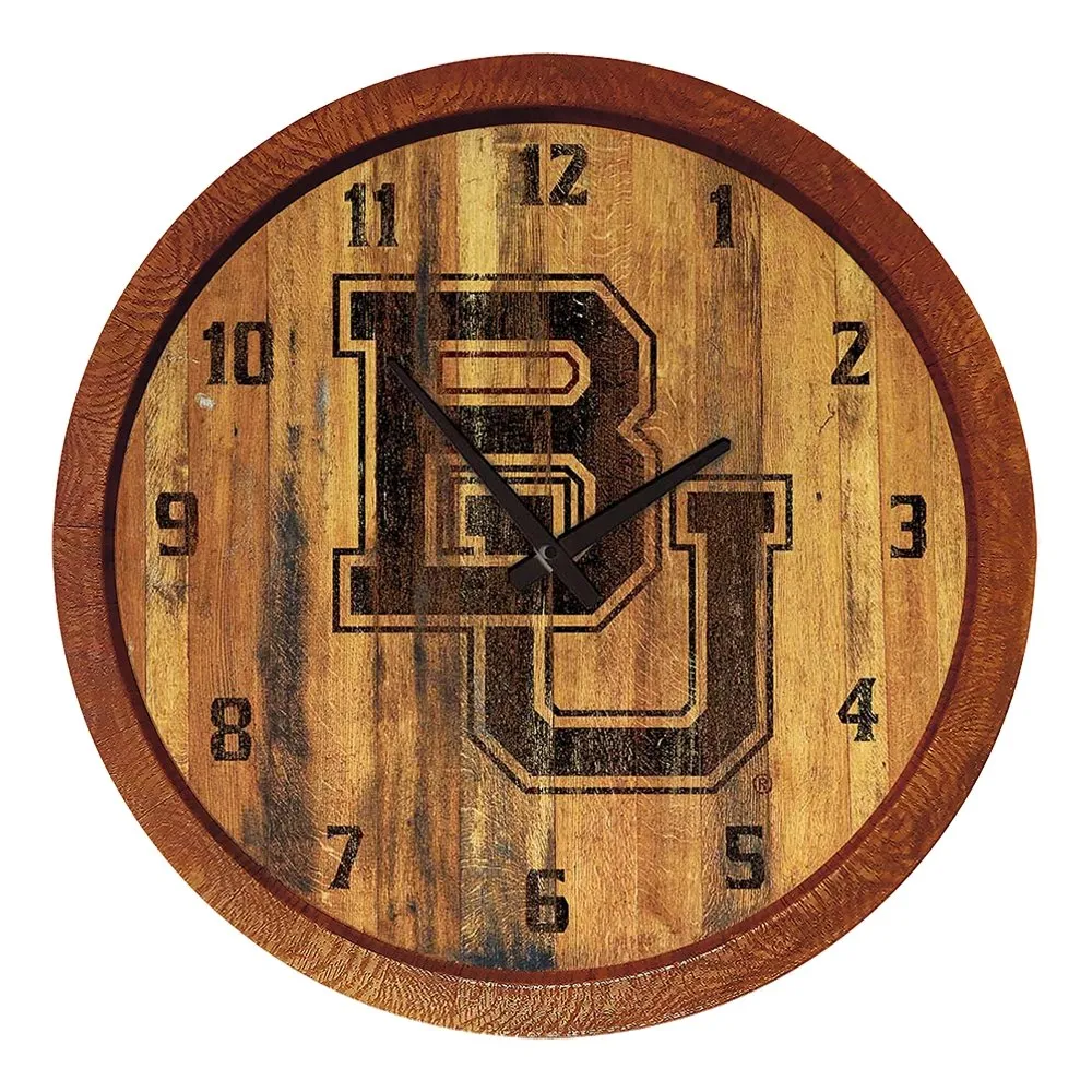 Baylor Bears: Branded "Faux" Barrel Top Wall Clock