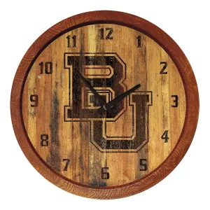 Baylor Bears: Branded "Faux" Barrel Top Wall Clock
