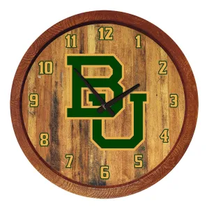 Baylor Bears: "Faux" Barrel Top Wall Clock