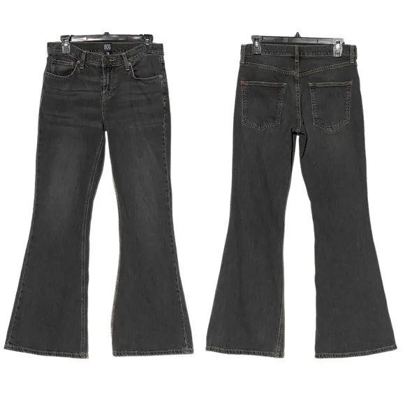 BDG URBAN OUTFITTERS Women’s Low-Rise Flare Jean Blue Gray Wash size 28