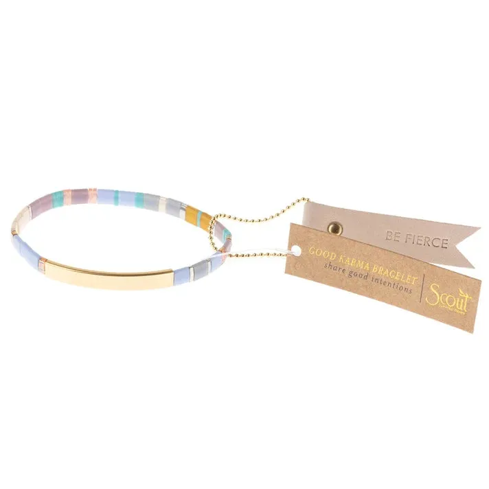 Be Fierce Miyuki Bracelet - Lavender / Gold