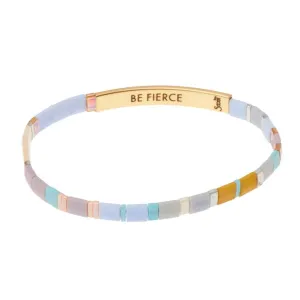 Be Fierce Miyuki Bracelet - Lavender / Gold