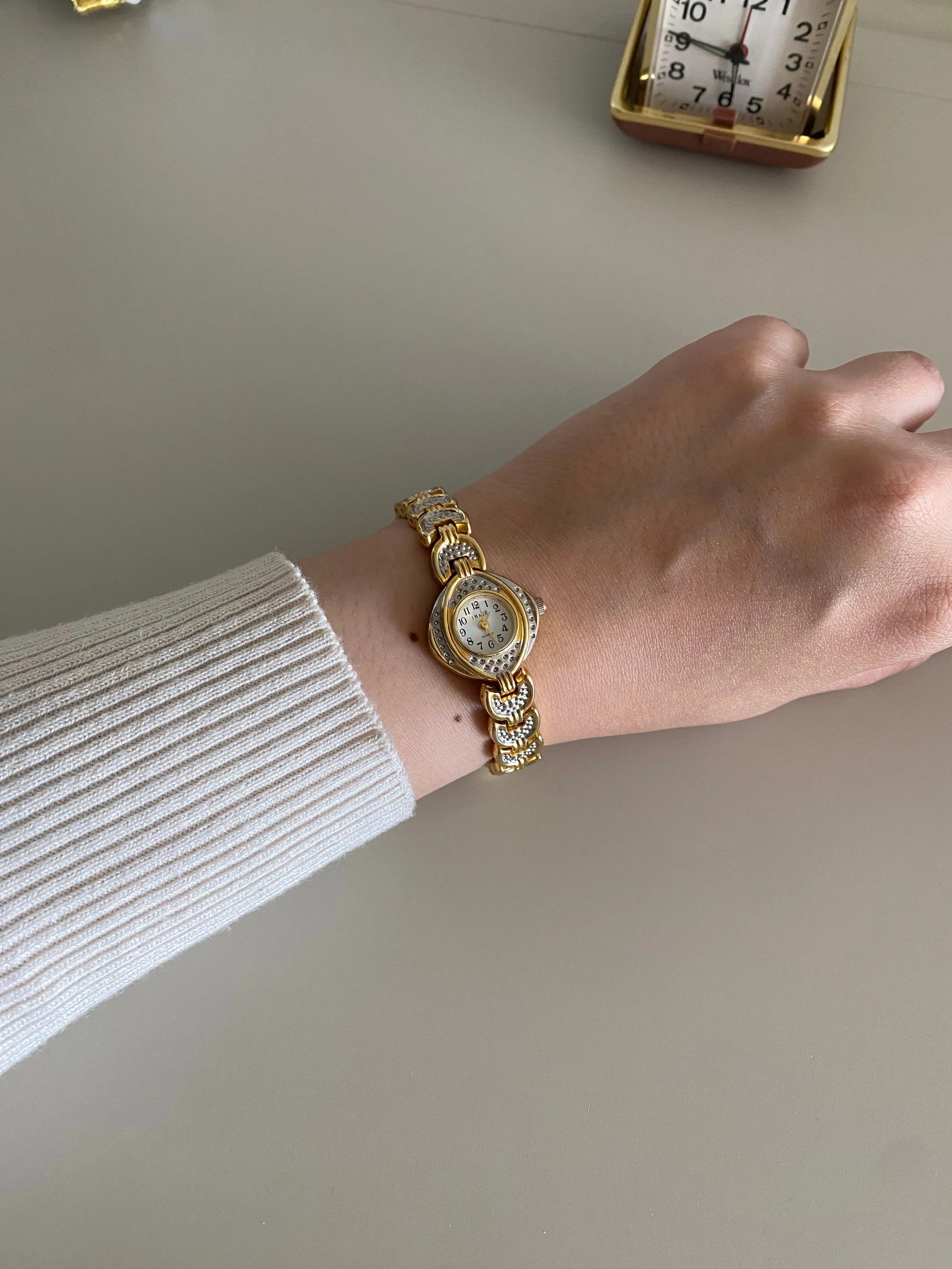Beautiful vintage Image Two tone Ladies Watch from the 1990s
