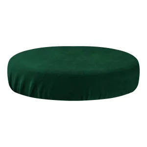 Beauty Stool Elastic Cover 35-40cm Velour Bottle Green