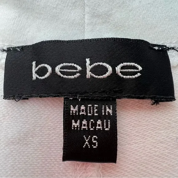 Bebe Shorts With Sequins and Embroidery White Size XS