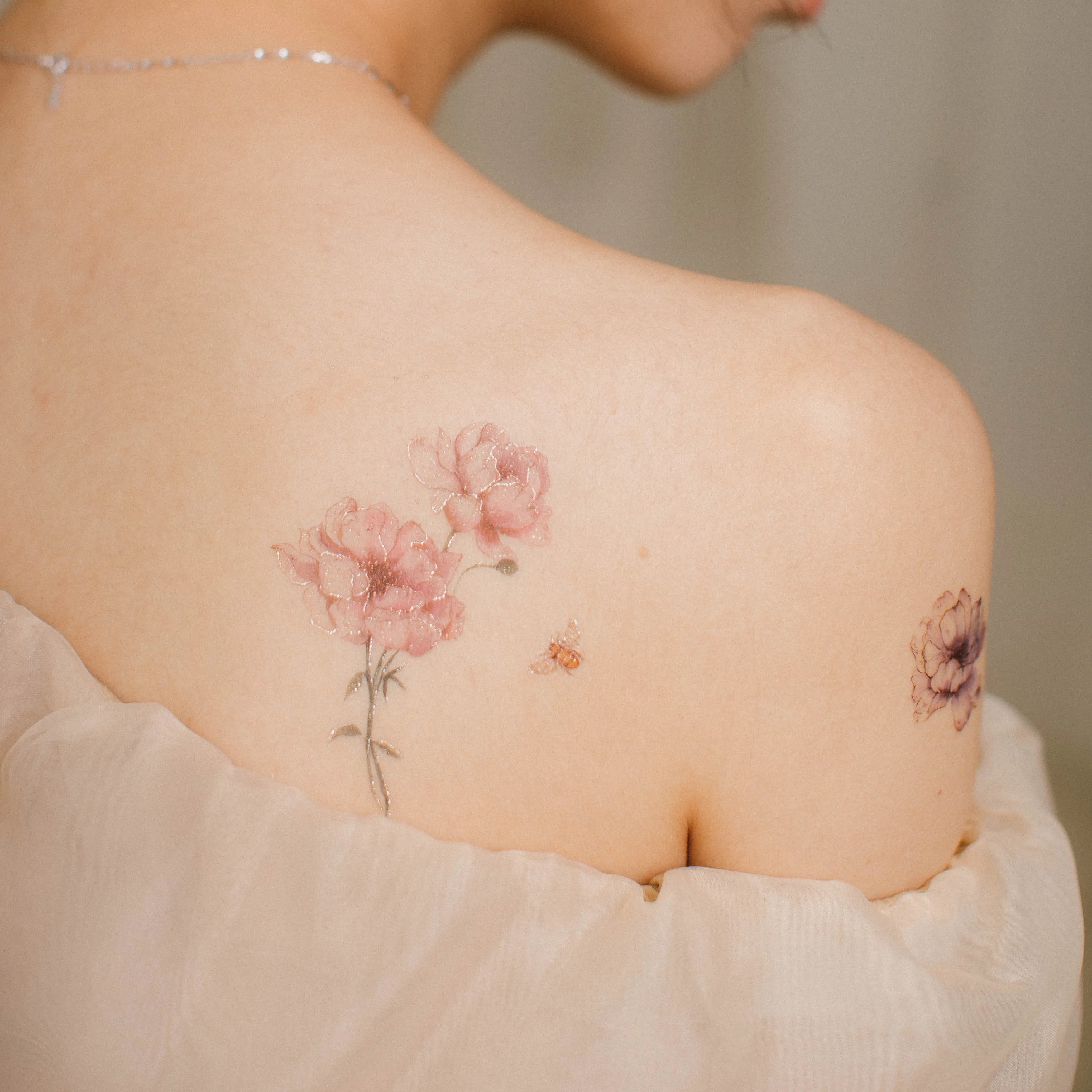Bees Garden Temporary Tattoo