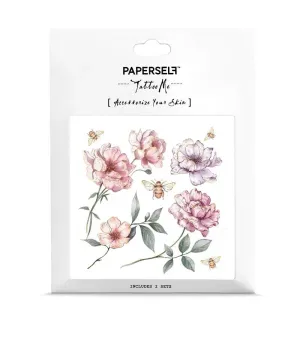 Bees Garden Temporary Tattoo