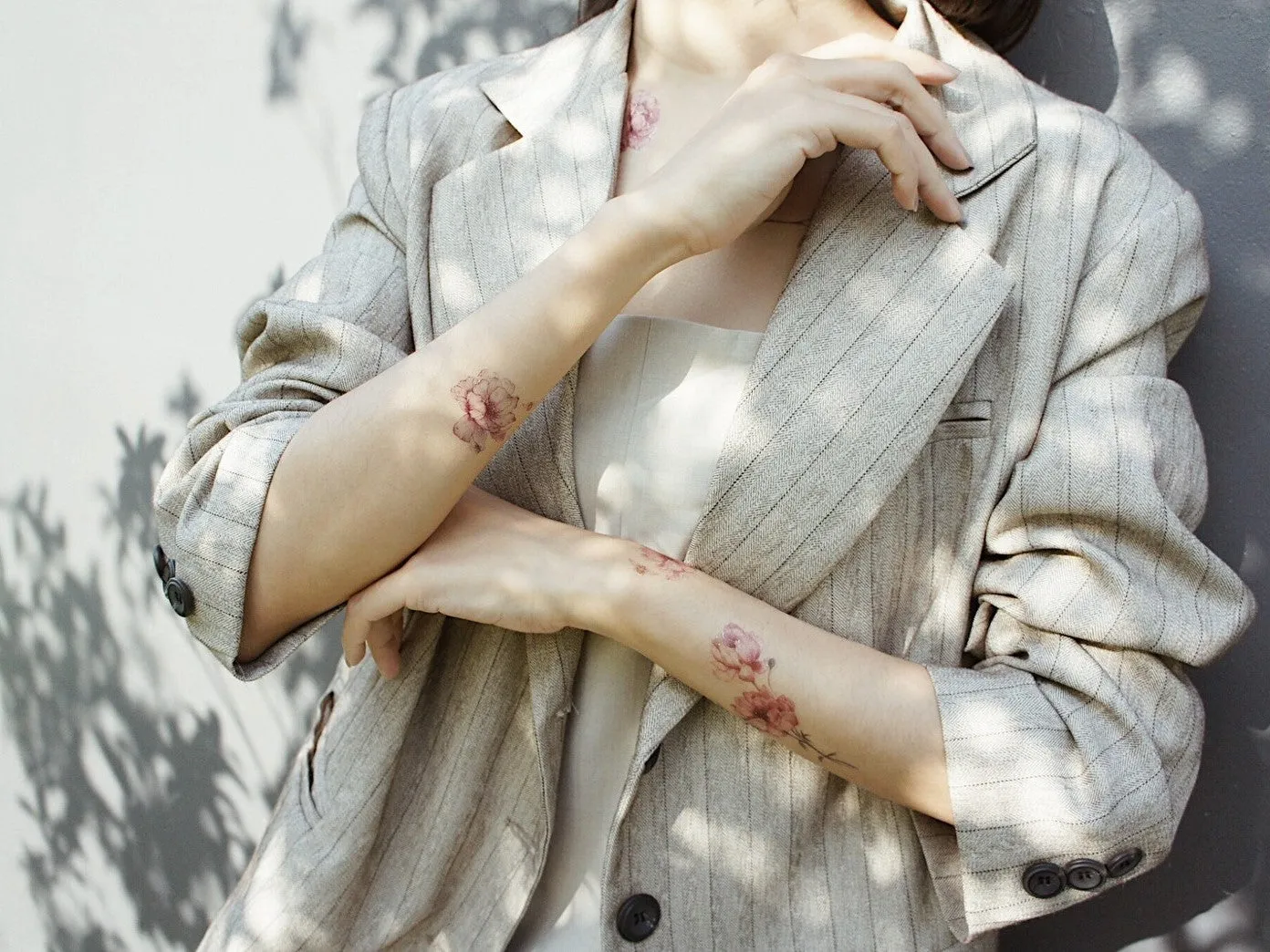 Bees Garden Temporary Tattoo