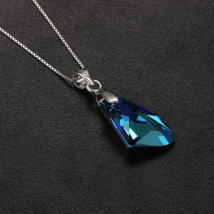 Bermuda Blue Haven Necklace with Austrian Crystals