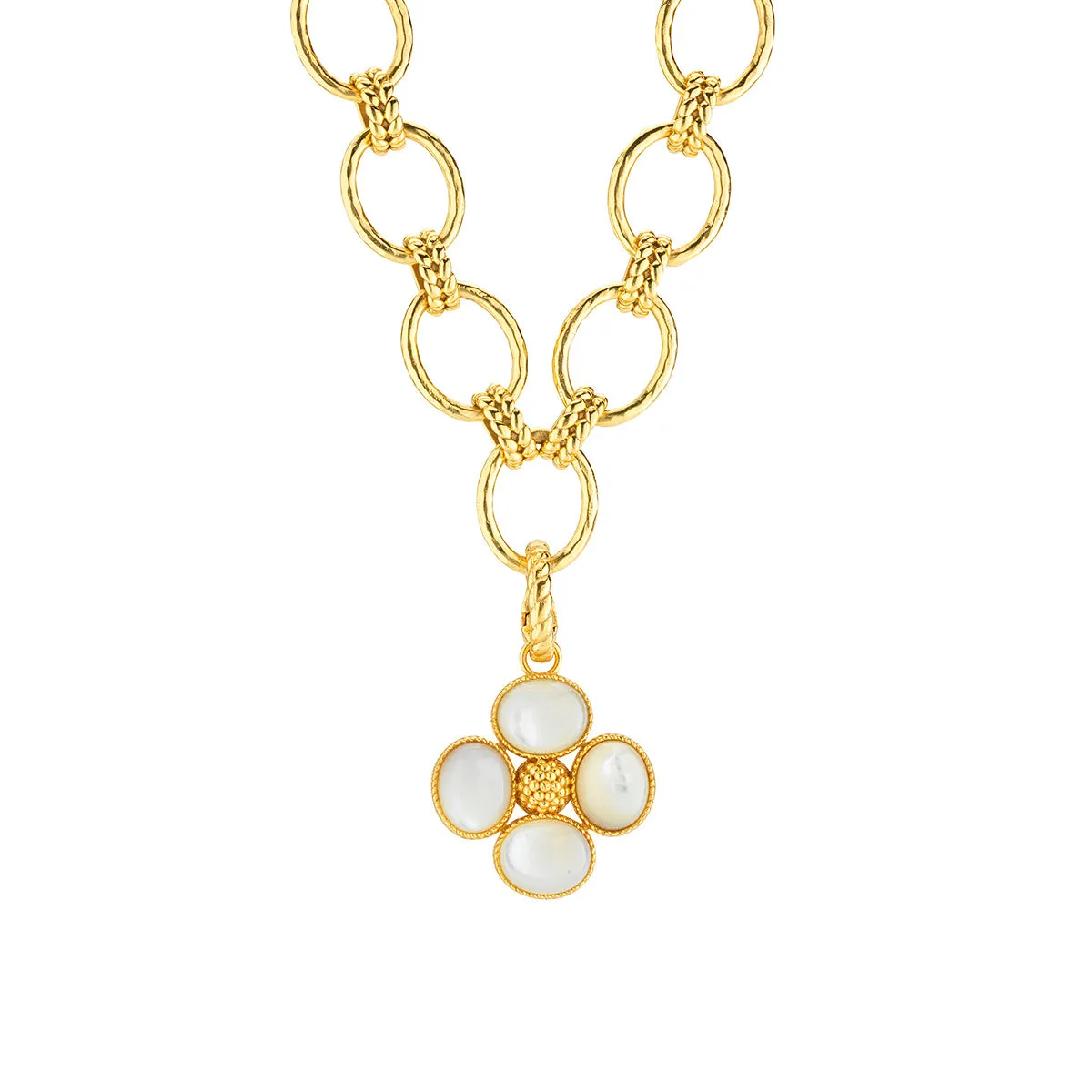 Berry Clover Double Sided Pendant