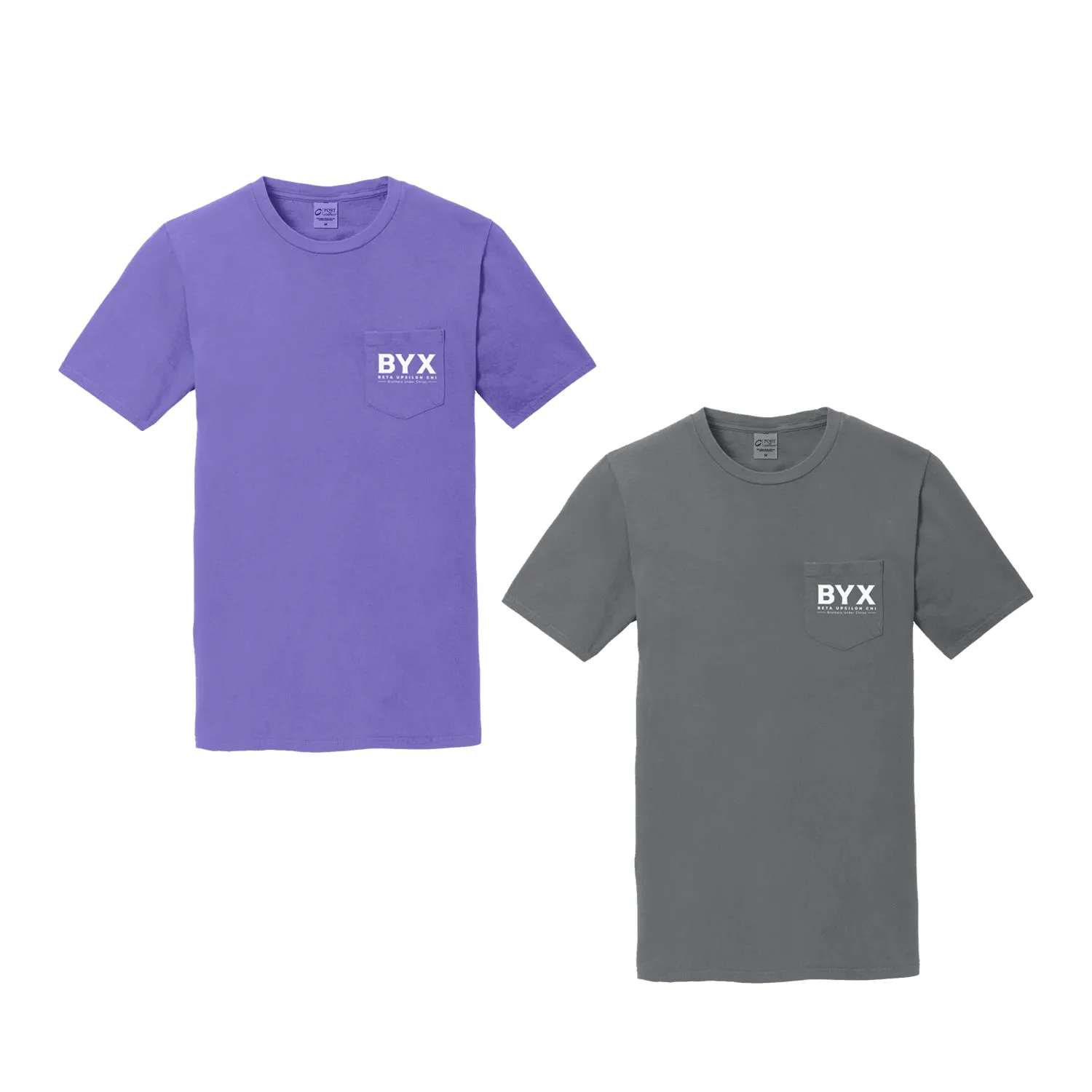 Beta Upsilon Chi Beach Washed Short Sleeve Pocket Tee