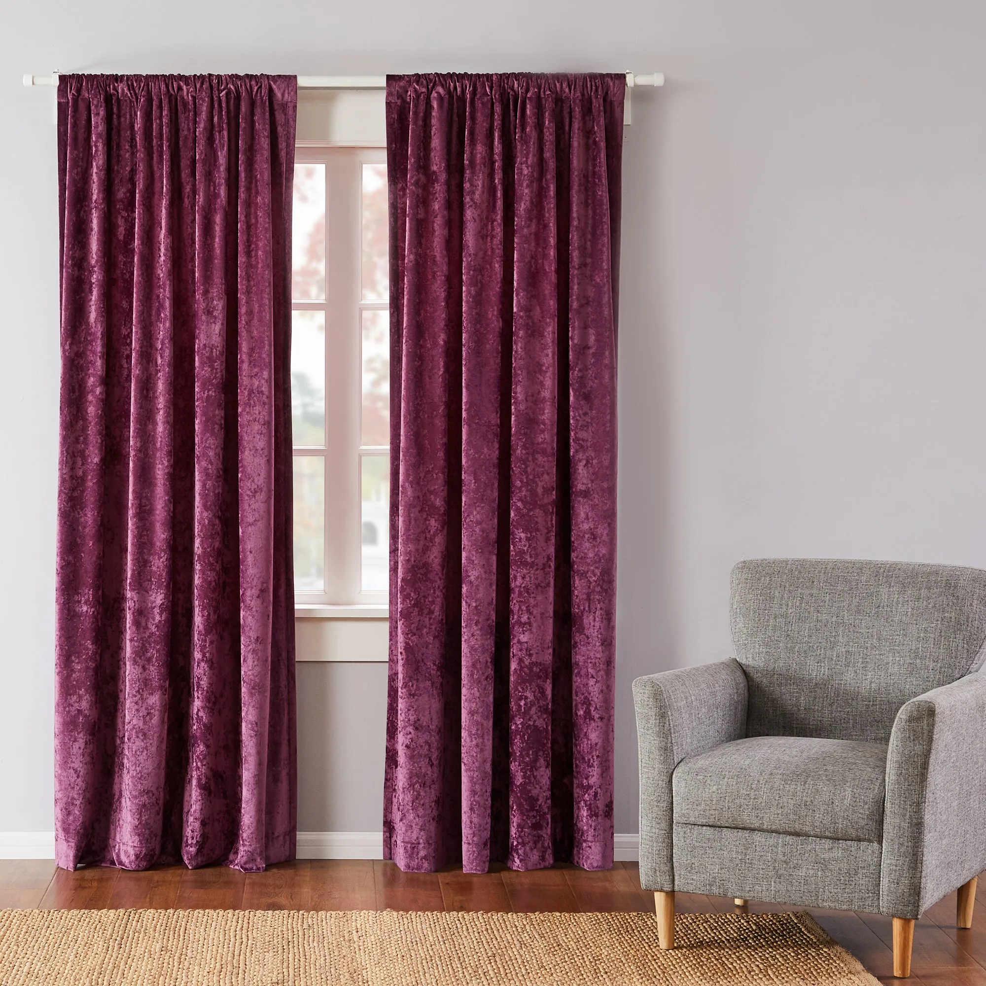 BH Ellora Plum Drape Panel