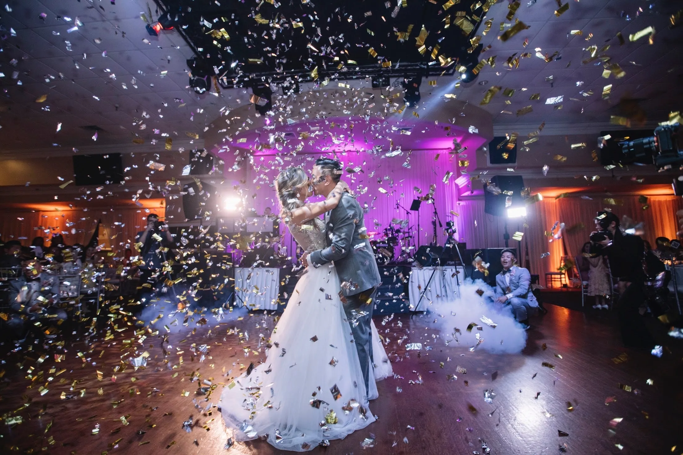 Black and Gold Confetti Cannon