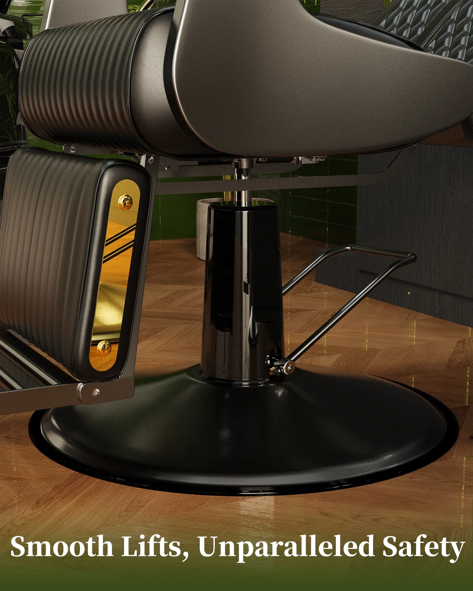 Black Barber Chair BS-161-BLK