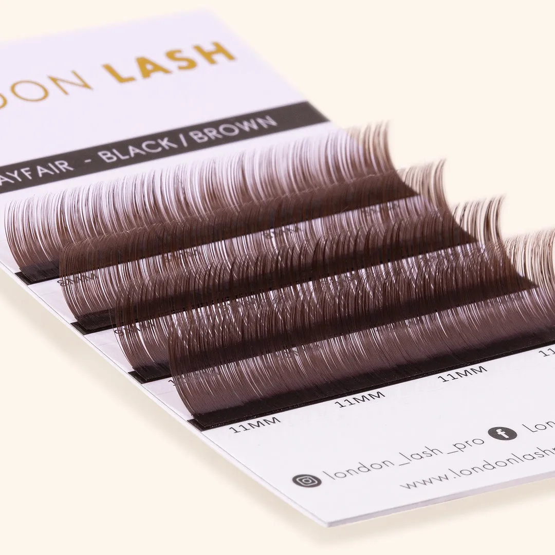 Black Brown Faux Mink Lashes - Sample