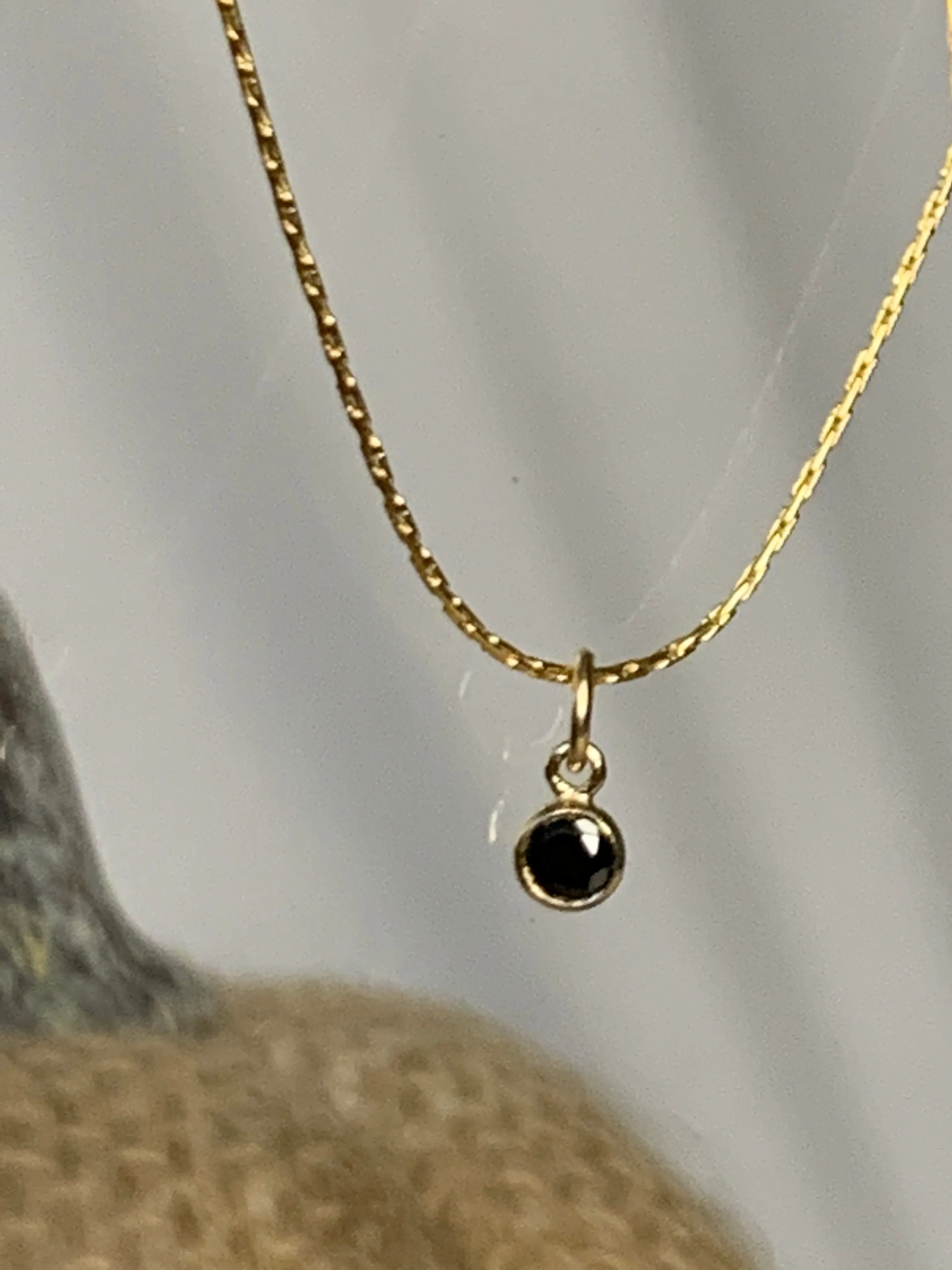 Black Cubic Zirconia Snake Chain