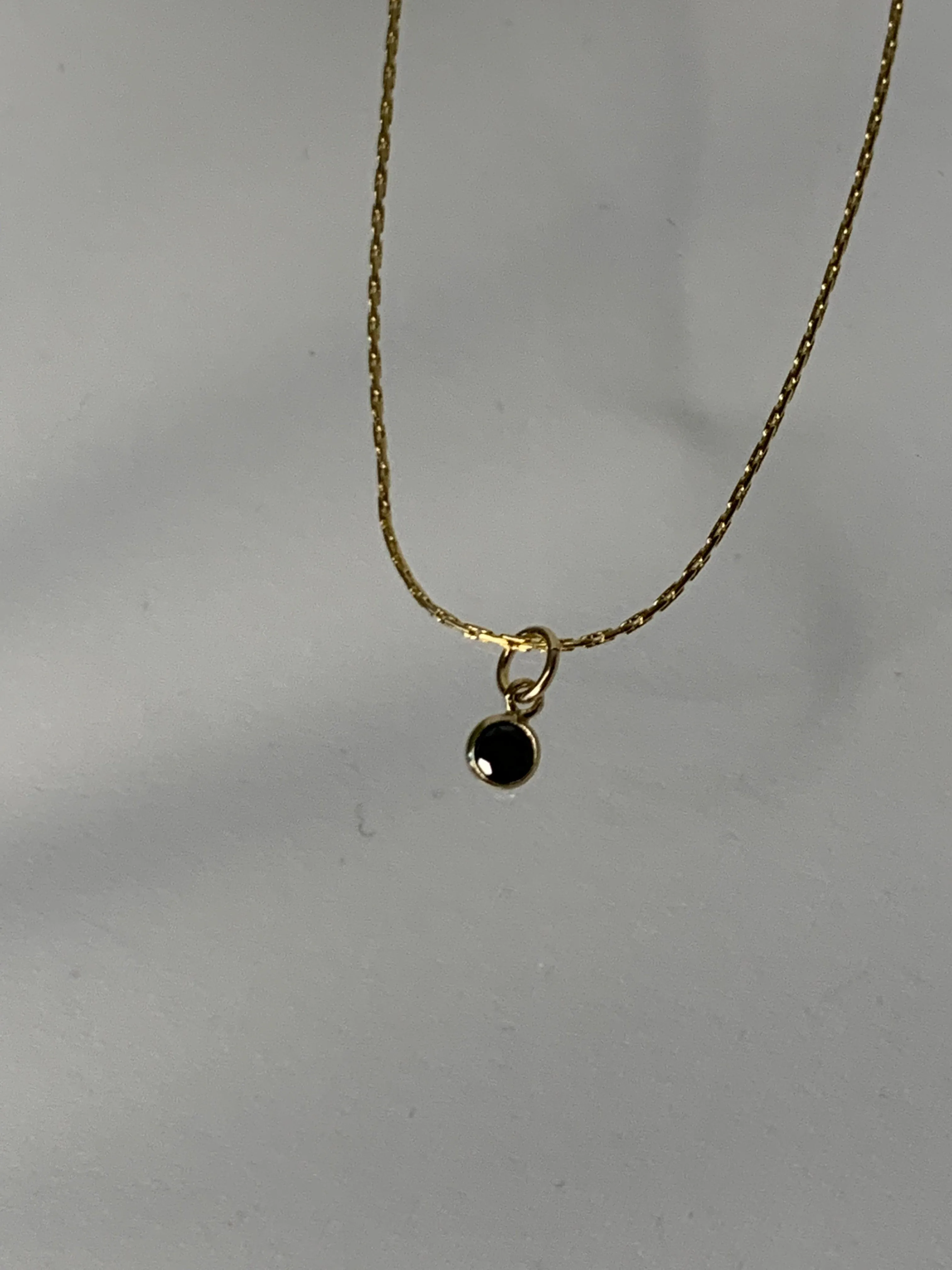 Black Cubic Zirconia Snake Chain