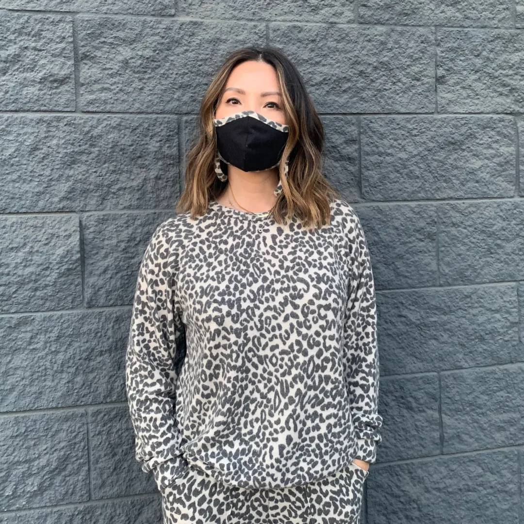 Black | Leopard Faux Cashmere Infinity