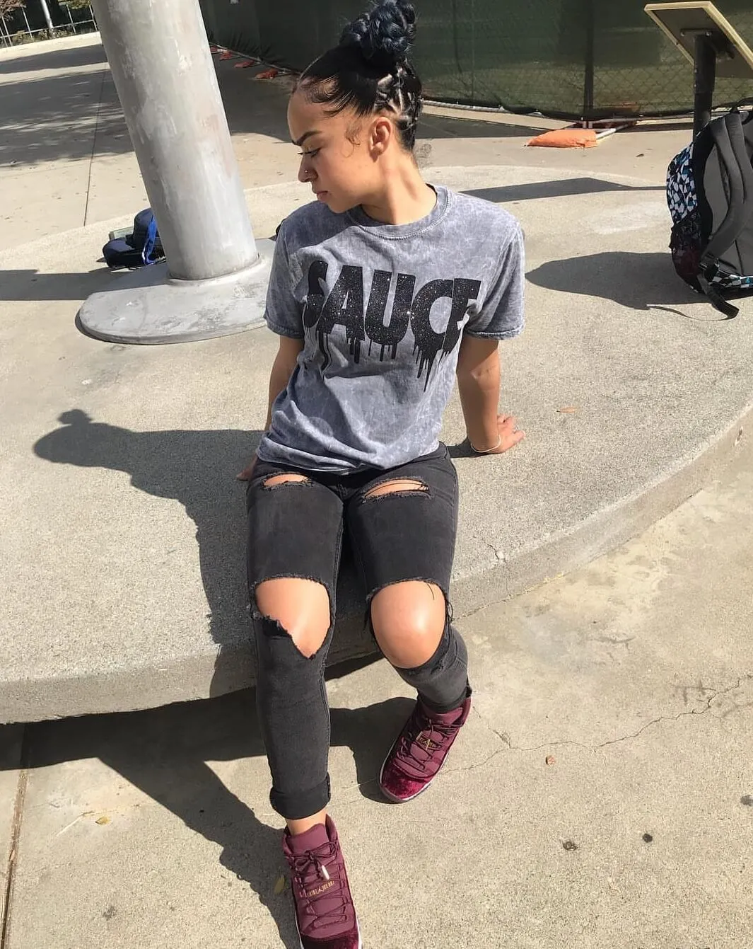 Black Sauce | Gray Vintage Wash Tee
