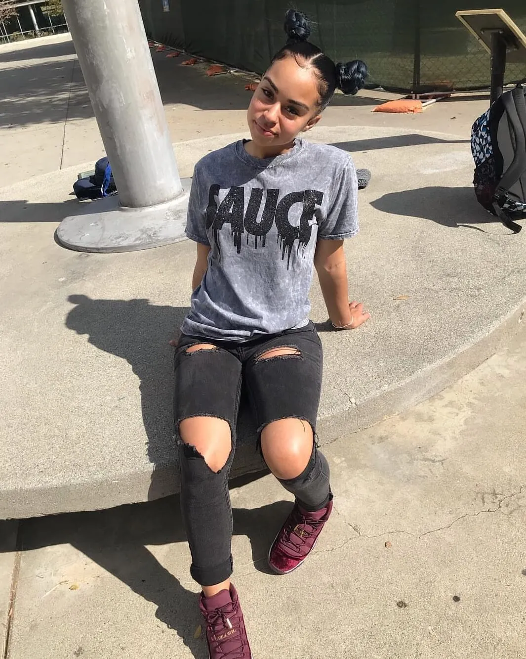Black Sauce | Gray Vintage Wash Tee