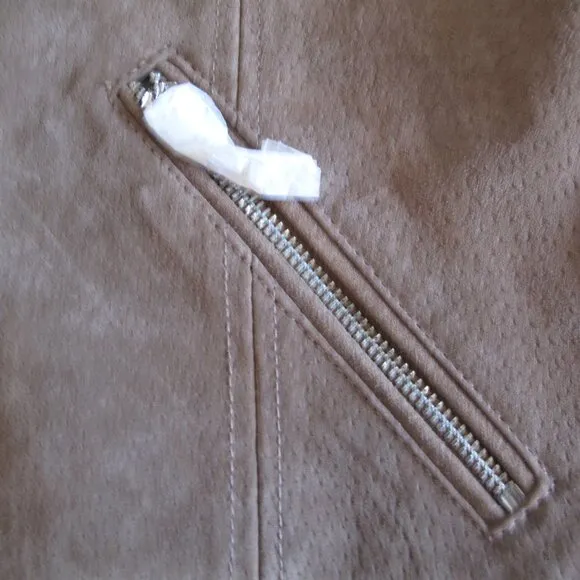 BLANK NYC 100% Leather Tan Mini Skirt NWT