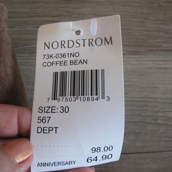 BLANK NYC 100% Leather Tan Mini Skirt NWT