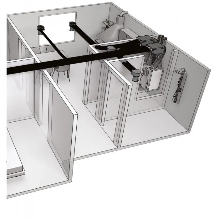 Blauberg KOMFORT-EC-SB-250 Komfort Vertically Mounted MVHR Mechanical Ventilation Unit with Heat Recovery