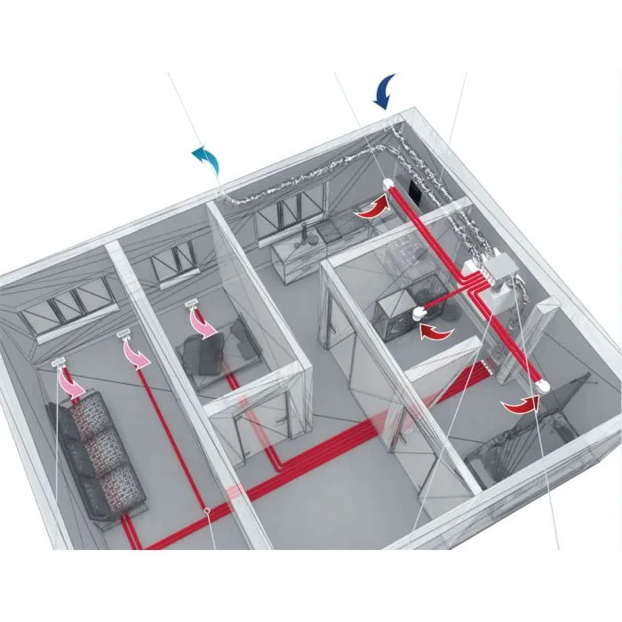 Blauberg KOMFORT-EC-SB-250 Komfort Vertically Mounted MVHR Mechanical Ventilation Unit with Heat Recovery