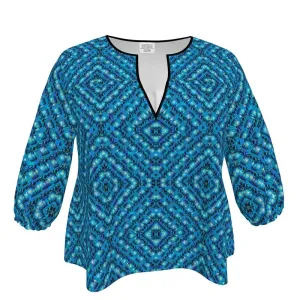 Blouse (Her/Muliebris)(Sugar Stick Twirl (Elder Gift) Cuffs & Blue Logo@Alchemic) RJS