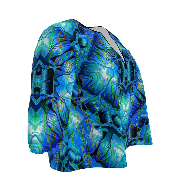 Blouse (Her/Muliebris)(Sugar Stick Twirl (Elder Gift) Cuffs & Blue Logo@Alchemic) RJS