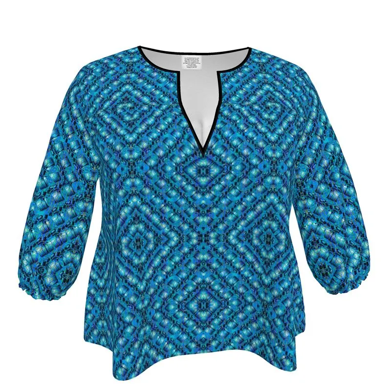 Blouse (Her/Muliebris)(Sugar Stick Twirl (Elder Gift) Cuffs & Blue Logo@Alchemic) RJS