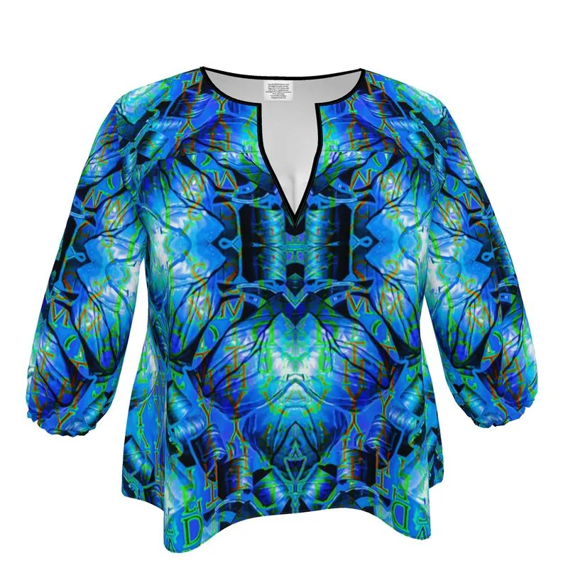 Blouse (Her/Muliebris)(Sugar Stick Twirl (Elder Gift) Cuffs & Blue Logo@Alchemic) RJS