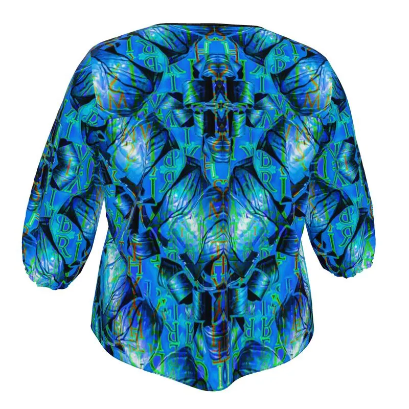 Blouse (Her/Muliebris)(Sugar Stick Twirl (Elder Gift) Cuffs & Blue Logo@Alchemic) RJS