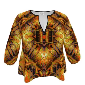 Blouse (Her/Muliebris)(Sugar Stick Twirl (Elder Gift) Cuffs & Orange Logo@Alchemic) RJS