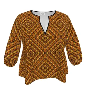 Blouse (Her/Muliebris)(Sugar Stick Twirl (Elder Gift) Cuffs & Orange Logo@Alchemic) RJS