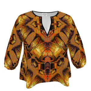 Blouse (Her/Muliebris)(Sugar Stick Twirl (Elder Gift) Cuffs & Orange Logo@Alchemic) RJS