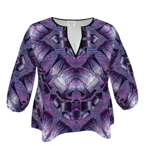 Blouse (Her/Muliebris)(Sugar Stick Twirl (Elder Gift) Cuffs & Purple Logo@Alchemic) RJS
