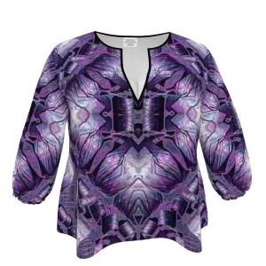Blouse (Her/Muliebris)(Sugar Stick Twirl (Elder Gift) Cuffs & Purple Logo@Alchemic) RJS