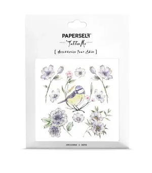 Blue Bird Temporary Tattoo