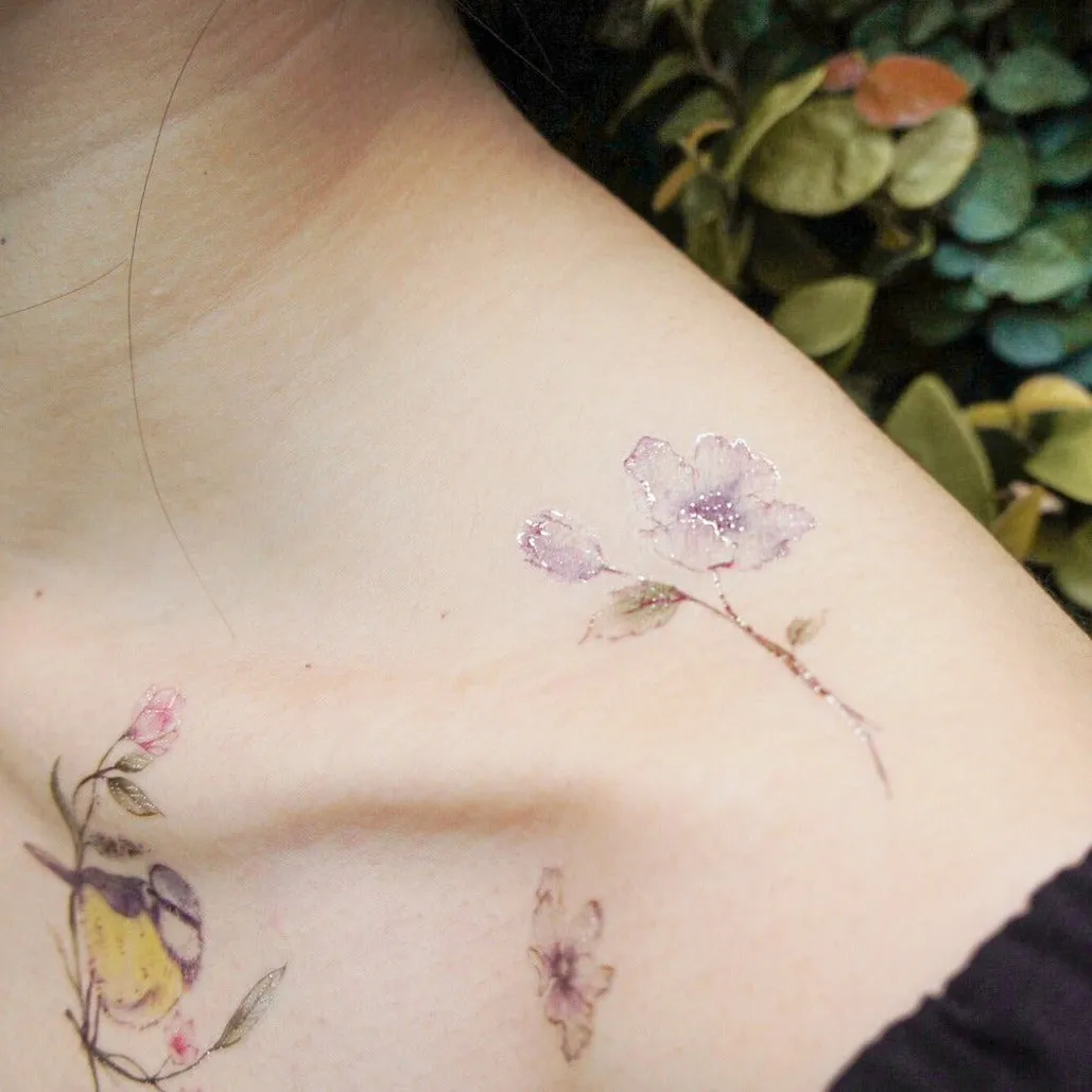Blue Bird Temporary Tattoo