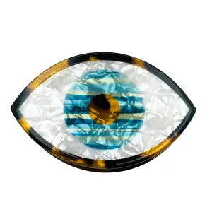 Blue Evil Eye hair clip