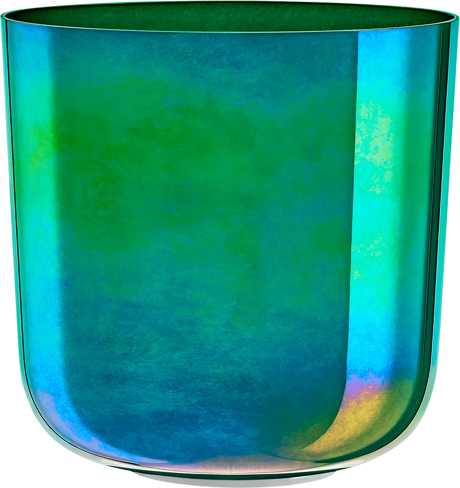 Blue Mint Essence Crystal Singing Bowl / F3 Heart Chakra