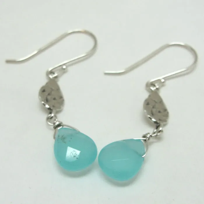 Blue Ocean Q Earrings Drop Dangle 925 Sterling Silver Art Hadar Designers (as)