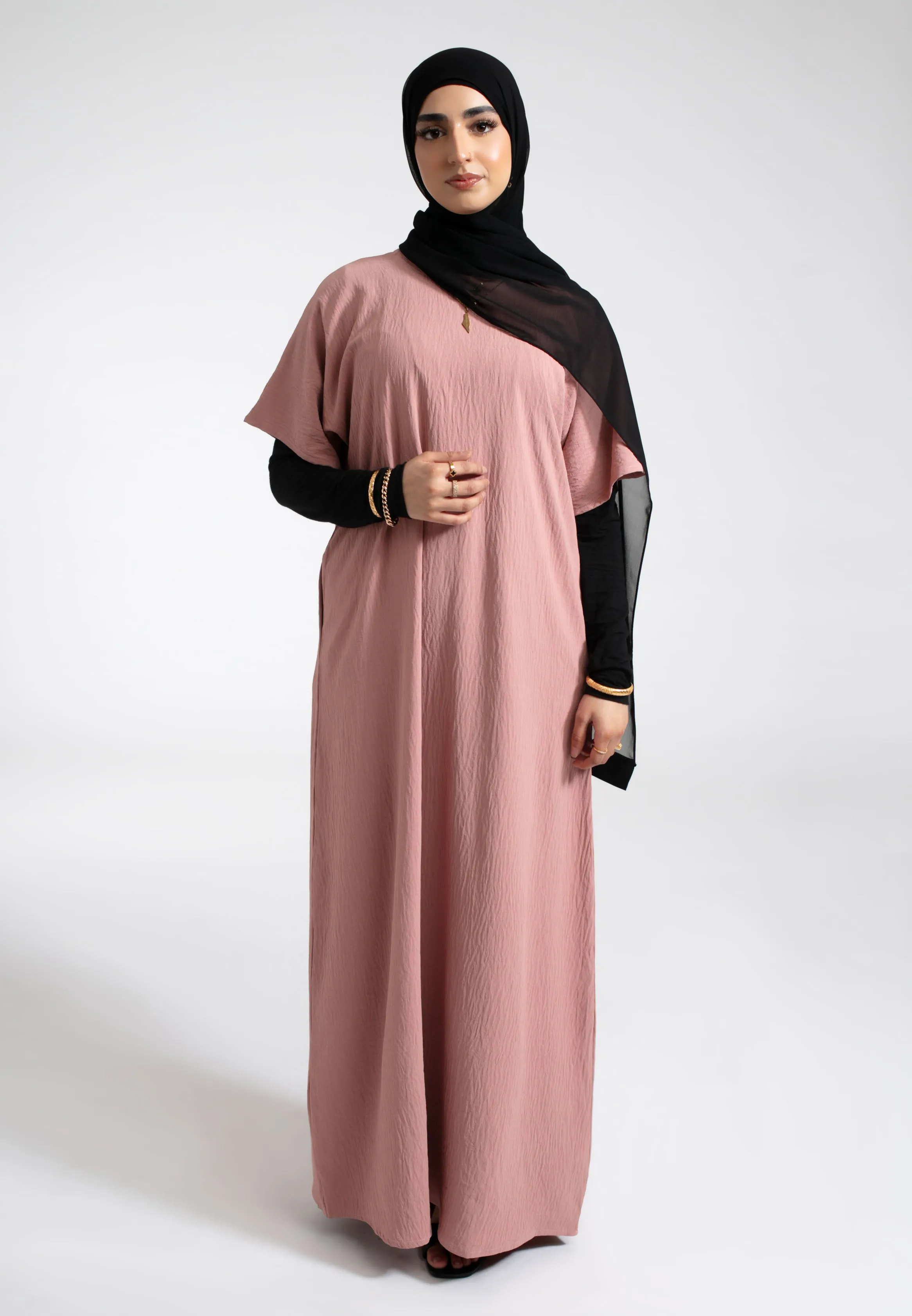 Blush Inner Slip Dress With Pockets
